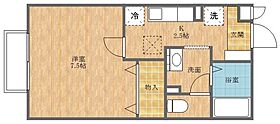 長崎県西彼杵郡長与町まなび野２丁目（賃貸アパート1K・1階・26.71㎡） その2