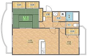 長崎県西彼杵郡長与町まなび野３丁目（賃貸マンション2LDK・3階・65.07㎡） その2