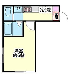 G.LienIV 1Kの間取図画像