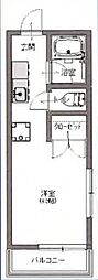 S902 2階ワンルームの間取り