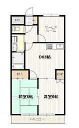 ハイツ76 4階2SDKの間取り