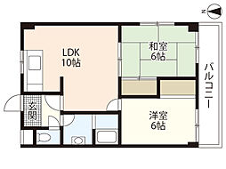 ＷＥＬＦＡＲＥ　ＦＵＪＩＯＫＡ 1階2LDKの間取り