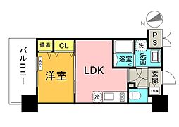 KatayamaBLDG27 10階1LDKの間取り