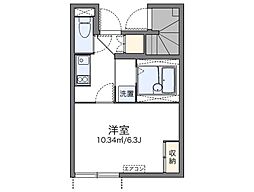 レオネクストグレイス戸坂 1階1Kの間取り
