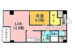 ダイヤコーポ東雲 6階1LDKの間取り