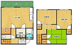メゾン梶山 1階3LDKの間取り