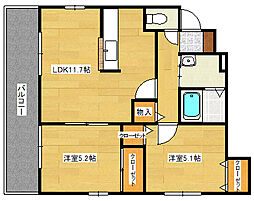 間取図画像 2LDK
