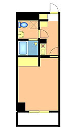 La　Shanti　本川 2階1Kの間取り