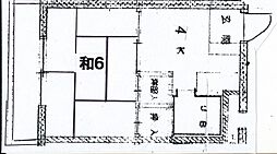 大須ハイツ 1階1Kの間取り