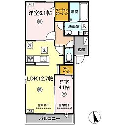 間取図画像 2LDK