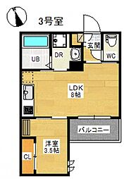 Regalest Glory Desire 1階1LDKの間取り