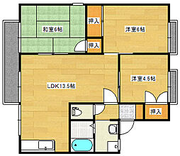 ビューラー.MB 3LDKの間取図画像