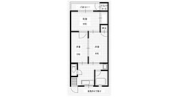 寿栄ビル6 3階3DKの間取り