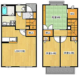 グランバリエ己斐　A棟 1階3LDKの間取り