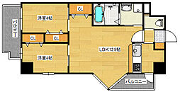 Lion銀山町 5階2LDKの間取り