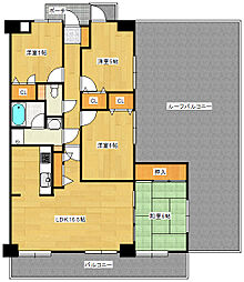 藤和ハイタウン古江 6階4LDKの間取り