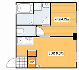 M Terrace住吉 5階1LDKの間取り