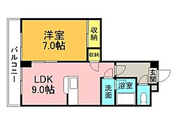 間取図画像 1LDK