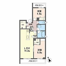 間取図画像 2LDK