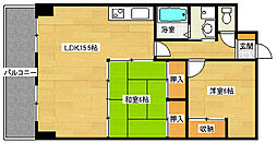 グランシャリオ 2LDKの間取図画像