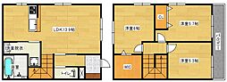 エルメゾン坂原A 3LDKの間取図画像