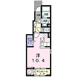 L,ラシック古市橋 ワンルームの間取図画像