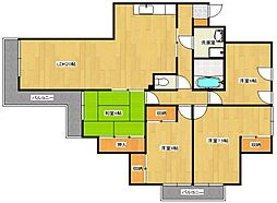 グランハイツ三滝 4LDKの間取図画像