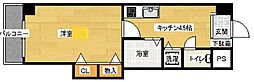 ラフィーネ・パレ 1DKの間取図画像