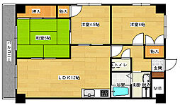 第2吉川ビル 3LDKの間取図画像