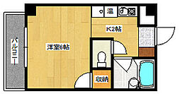 パーク・フォレスト 1Kの間取図画像