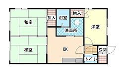 コーポツクダ 3LDKの間取図画像
