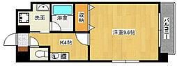 アンフィニ河原町 1Kの間取図画像