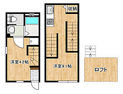CASACOZY 1LDKの間取図画像