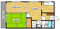 坂本ビル 2LDKの間取図画像