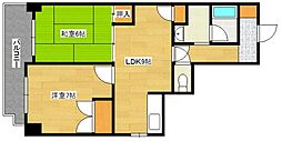 フォーラム牛田早稲田 2LDKの間取図画像