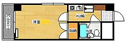 中村ビル 1Kの間取図画像
