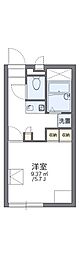 レオパレスミルキーウェイ 1Kの間取図画像