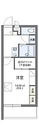 レオパレスChambreS 1Kの間取図画像