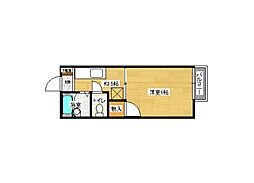 セフィラ・渋木 1Kの間取図画像
