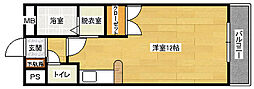 第8野地ビル ワンルームの間取図画像