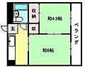 コムメイトマンション2階3.8万円