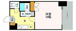 サムティレジデンス平和大通り 1Kの間取図画像