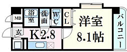 Marionette16 1Kの間取図画像