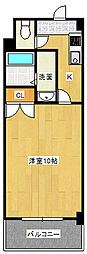 エスフォート中広通り 1Kの間取図画像