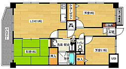 ハーモニー中須 3LDKの間取図画像