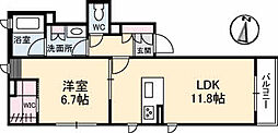セレーナ・N 1LDKの間取図画像