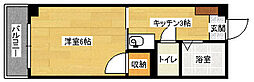 ネオ・デラサンテ 1Kの間取図画像