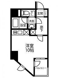 Residence Iconn KAWARAMACHI ワンルームの間取図画像