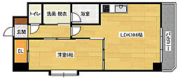 K・ハイツ3 1LDKの間取図画像