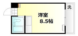 ハイネ大宮 ワンルームの間取図画像